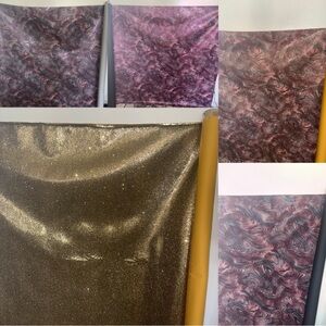 Sparkly thick fabrics